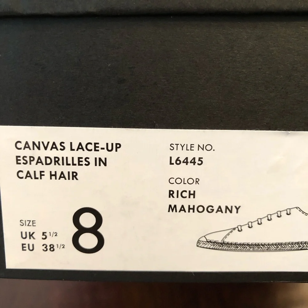 J. Crew Canvas Lace-up Espadrilles NWT